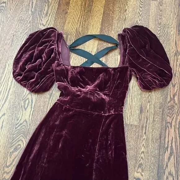 Reformation 4 By Anthropologie Reformation Jocelyn Velvet Dress